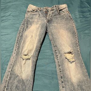 denim distressed jeans